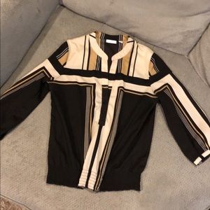 New York & company black/brown/gold top